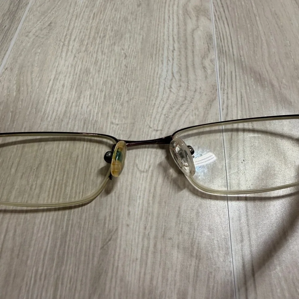 Genevieve Honesty D Brown L Brown Eyeglasses Frames Rectangular Half Rim